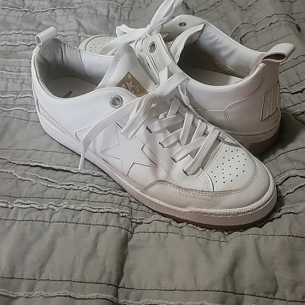 Golden Goose White High-Top Sneakers